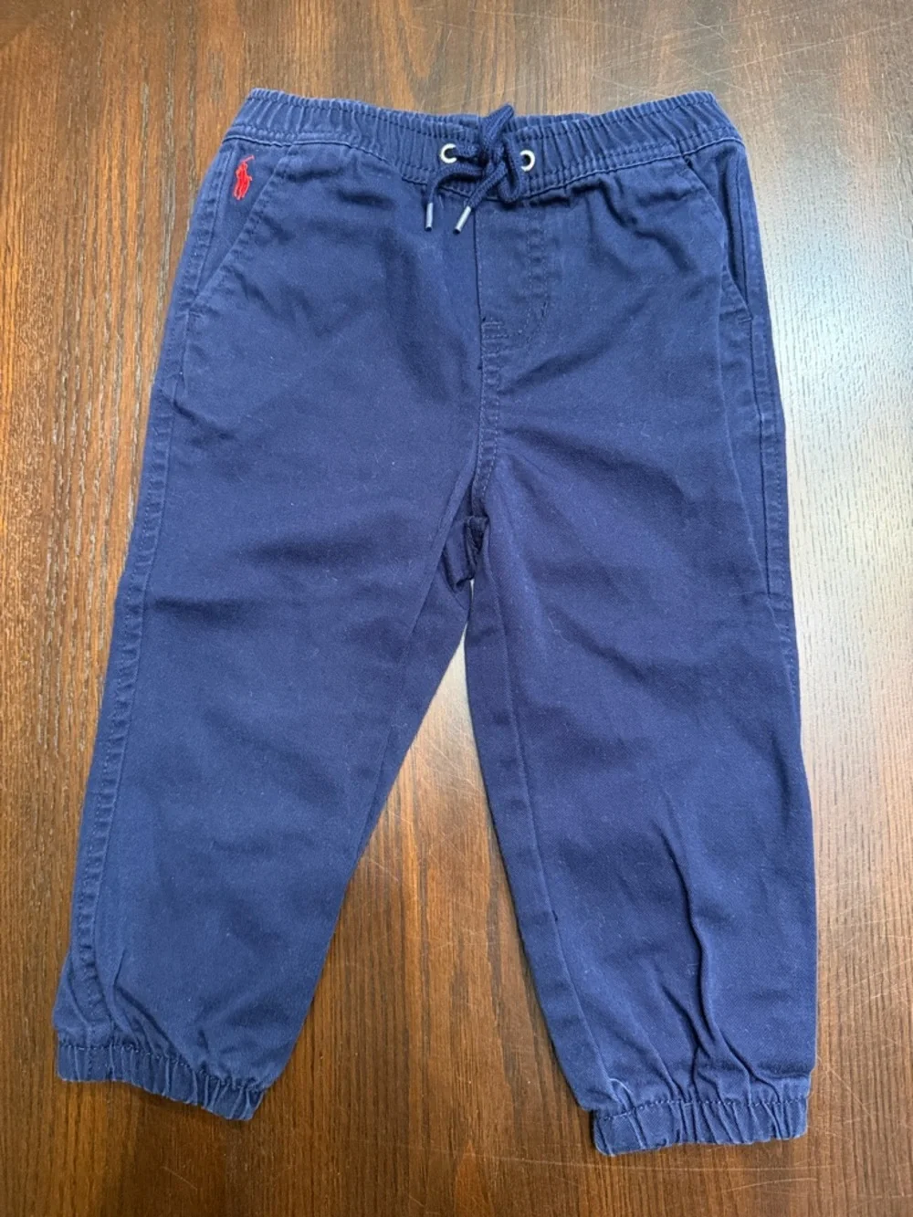 Polo Ralph Lauren 2 Piece Toddler Boy Plaid Shirt Jogger Set 18M